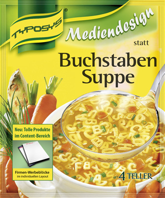 Buchstabensuppe muss nicht sein